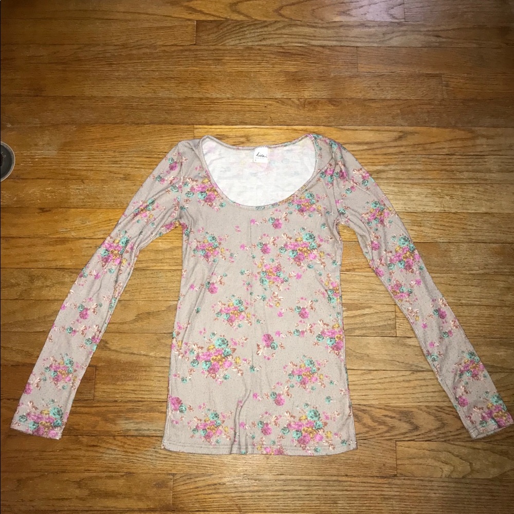 Kirra Floral Print Long Sleeve Tee
